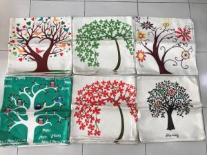Áo Gối. Vỏ Gối Tựa Lưng Vải Canvas. Size 45x45cm. Nệm ngồi Ngọc Phát.