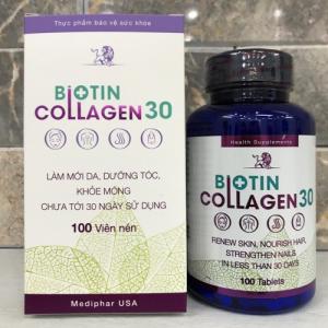 Thực phẩm Biotin Collagen 30 - Sáng Da- Khỏe Tóc - Móng chắc khỏe