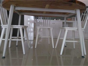chân bàn louis VI -1200 trắng