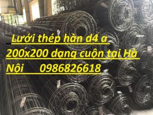 Lưới thép đổ bê tông, lưới thép hàn d4 a200x200 dạng tấm