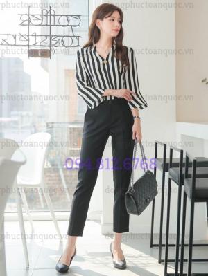Xưởng may đồng phục quần tây nữ công sở cao cấp, chất lượng