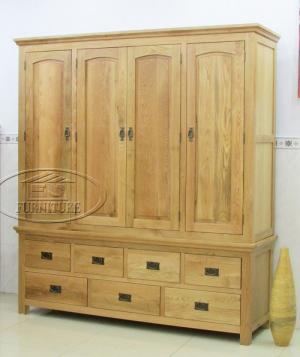 Tủ áo 4 cánh cửa 7 hộc kéo 1m8
gỗ sồi mỹ
giá: 9.600.000vnđ/cái