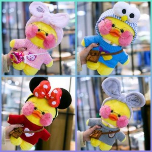 Vịt Má Hồng Lalafanfan Siêu Đáng Yêu Kèm Phụ Kiện 30cm