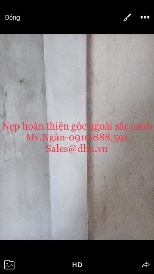 Nẹp ghém tường - Nẹp tô tường - Nẹp góc nhựa - Nẹp V góc - Nẹp tô góc dương - Nẹp nhựa tô trát