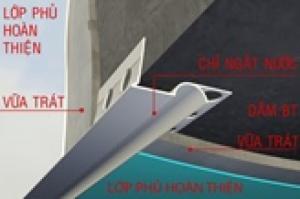 Nẹp chỉ ngắt nước - Nẹp nhựa ngắt nước ban công - Nẹp chỉ - Nẹp nhựa