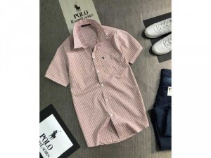 Áo sơ mi nam ngắn tay xuất khẩu cao cấp họa tiết caro nhỏ