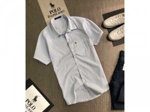 Áo sơ mi nam ngắn tay xuất khẩu cao cấp họa tiết caro nhỏ