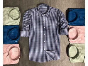 Áo sơ mi nam dài tay cao cấp họa tiết caro nhỏ trơn Full