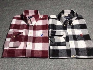 Áo sơ mi nam dài tay cao cấp họa tiết caro sọc to