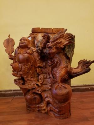 Di lạc chiến rồng gỗ hương Việt Nam