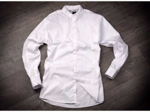 Áo sơ mi nam dài tay zara cao cấp cổ trụ 2 màu trắng, xanh