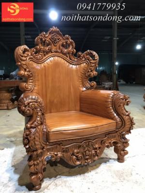 Bộ sofa cổ điển gỗ gõ đỏ 9 món siêu VIP