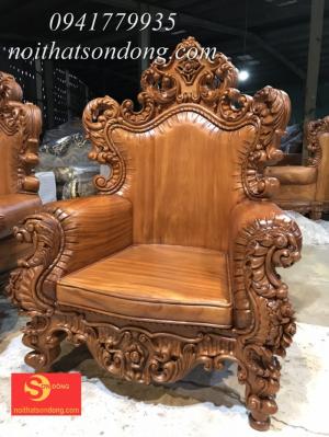 Bộ sofa cổ điển gỗ gõ đỏ 9 món siêu VIP