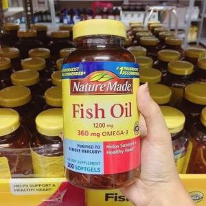 Viên Dầu Cá Fish oil Nature Made 200 viên của Mỹ