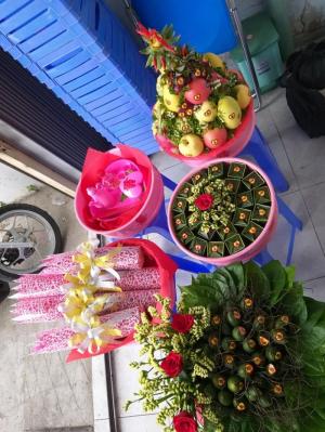 Bộ 6 mâm quả lễ đính hôn đẹp