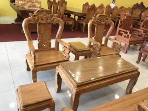 Bộ bàn ghế chạm bát tiên 6 món