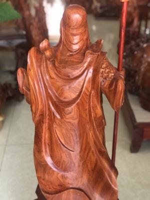 Tượng gỗ Quan Công trấn ải _Mỹ nghệ Âu Lạc