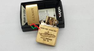 Bật lửa zippo Mỹ chủ đề Tàu chiến USS Simpson ZK34