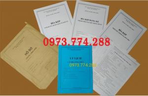 Đặt in các loại hồ sơ lý lịch cán bộ công chức, các loại hồ sơ viên chức mẫu mã dùng cho toàn quốc