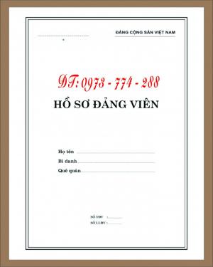 Cần đặt in bì, túi, vỏ, hồ sơ đảng viên giá rẻ
