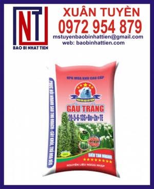 Bao bì đựng phân bón 25kg có tráng keo