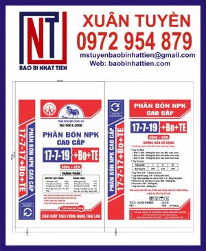 Bao bì đựng phân bón 50kg lồng túi PE bên trong