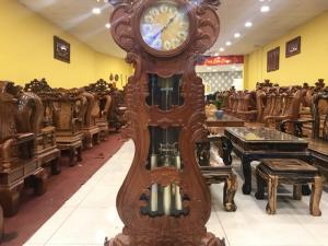 Đồng hồ cây đàn chất liệu gỗ 100% cao cấp