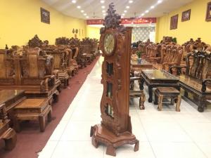 Đồng hồ cây đàn chất liệu gỗ 100% cao cấp