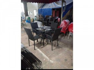 Bộ ghế mây giả nhựa cafe giá rẻ