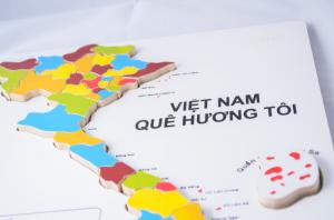 Tranh xếp hình bản đồ Việt Nam mẫu lớn đủ các tỉnh thành