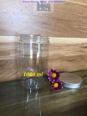 Hũ pet nắp nhôm 1000ml