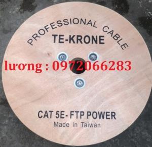 Cáp mạng kèm nguồn Cat5e FTP + 2C lõi đồng ngoài trời TE-KRONE