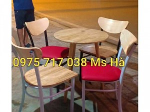 Bàn ghế cf chân sắt giá rẻ