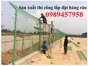 Hàng rào sơn tĩnh điện Phi 5 ô 50x150 và 50x200 giao hàng tận nơi