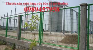 Sản xuất hàng rào sơn tĩnh điện D5 50x200, Lưới hàn sơn tĩnh điện phi 5 ô 50x100, 50x200