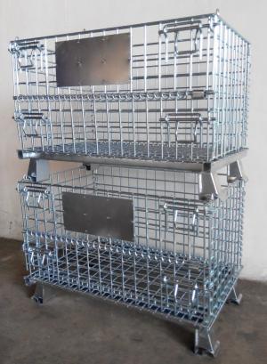 Xe đẩy lưới, Lồng lưới xếp chồng