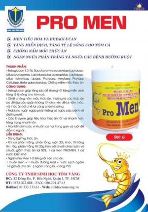 Men tiêu hoá Probiotic ức chế vi khuẩn gây hại cho tôm, cá