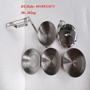 CẶP LỒNG CÀ MƠN-CÀ MEN INOX NHIỀU NGĂN - CMI14/4