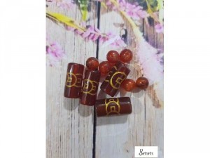 VÒNG ĐÁ KIM TIỀN MÃ NÃO 8MM