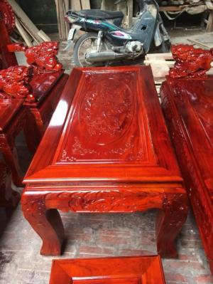 Bộ Bàn Ghế Nghê Đỉnh Tay Khuỳnh Vách C