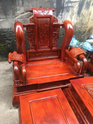 Bộ Bàn Ghế Tần Thủy Hoàng Gỗ Xà Cừ