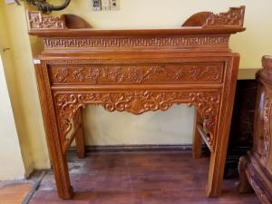 Bàn thờ ngũ phúc gỗ gõ đỏ ngang 1,27m