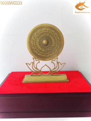 Đĩa đồng quà tặng, mặt trống đồng đk20cm