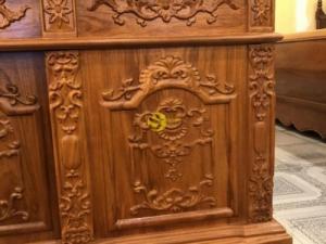 Bàn làm việc cổ điển gỗ gõ đỏ-BLV13