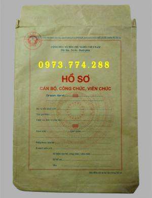 In vỏ túi hồ sơ cán bộ công chức viên chức