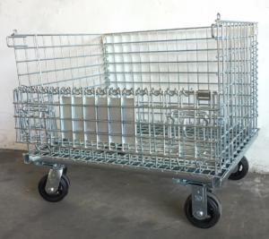 Lồng Sắt Gắn Bánh Xe, Xe Đẩy Lồng Thép, Xe Đẩy Lưới Thép