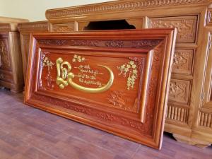 Tranh chữ lộc được dát vàng rất đẹp mắt