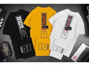 Áo thun nam Puma cao cấp họa tiết Brand mặt trước sau