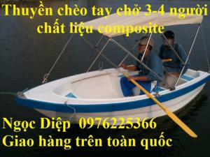 Thuyền chèo tay composite chở 3-4 người