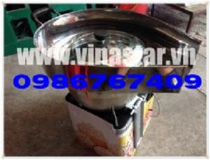 Máy nổ bắp rang bơ có máng 2 van ga